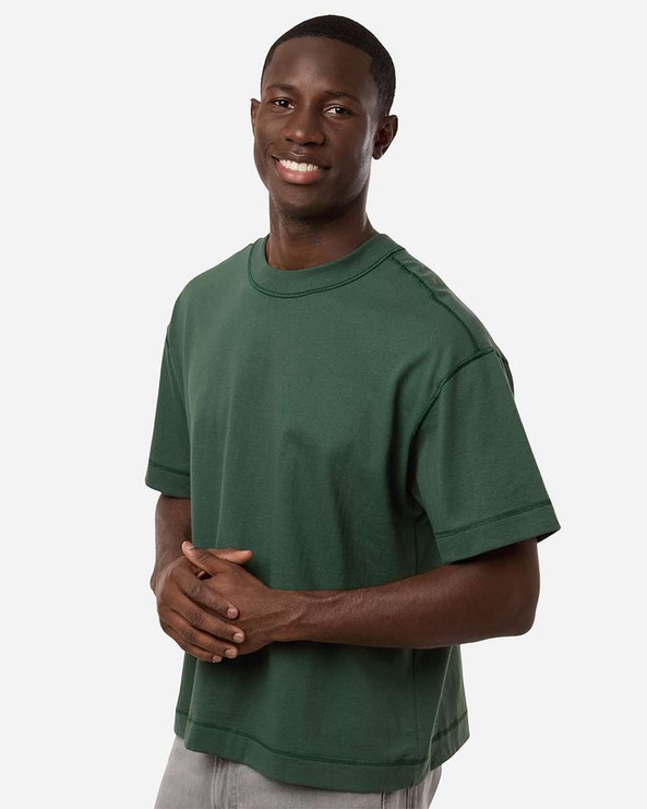 American Apparel 13ML0 - Camiseta unisex de algodón de alto gramaje de longitud media