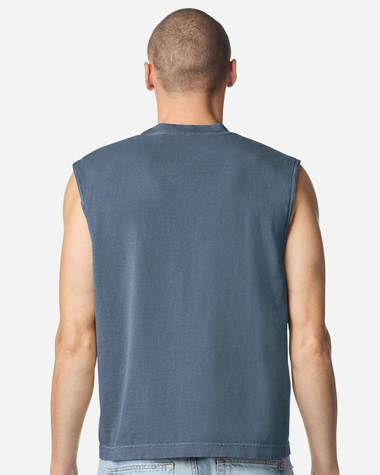 American Apparel 207GD - Unisex Heavyweight Cotton Garment-Dyed Mid-Length Muscle Tee
