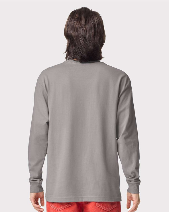 American Apparel 9410 - Camiseta de manga larga unisex super pesada con bolsillo