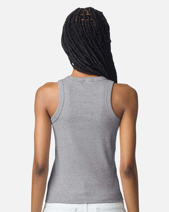 American Apparel BR2101 - Camiseta de tirantes de canalé fino para mujer