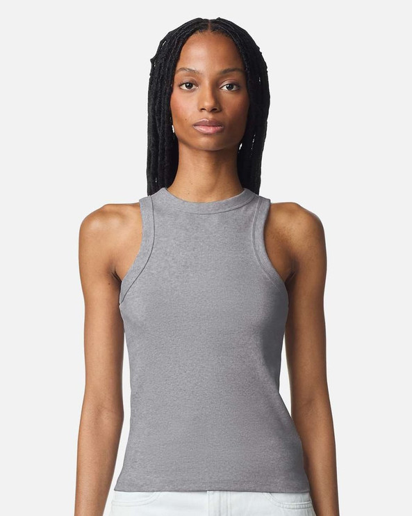 American Apparel BR2101 - Camiseta de tirantes de canalé fino para mujer