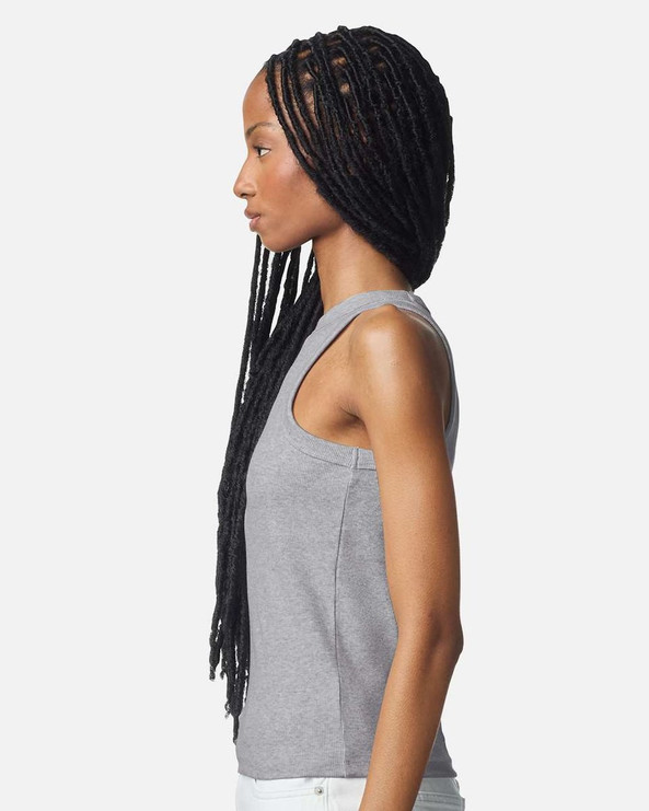 American Apparel BR2101 - Camiseta de tirantes de canalé fino para mujer