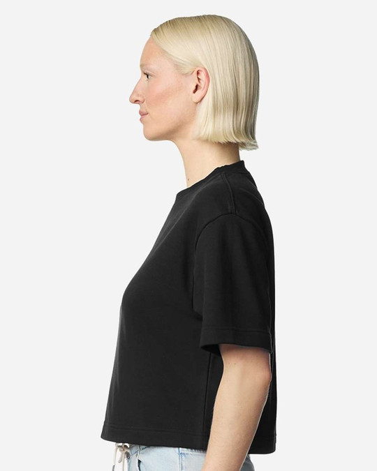 American Apparel FTCB0 - Women's French Terry Mid-Length Boxy Top