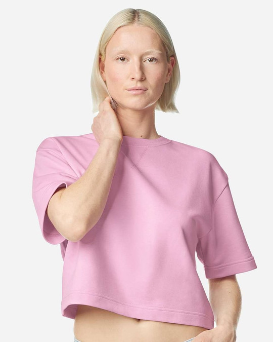 American Apparel FTCB0 - Women's French Terry Mid-Length Boxy Top