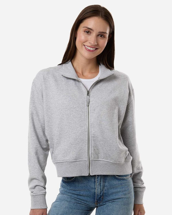 American Apparel FTJ00 - Chaqueta de felpa francesa con cremallera completa para mujer