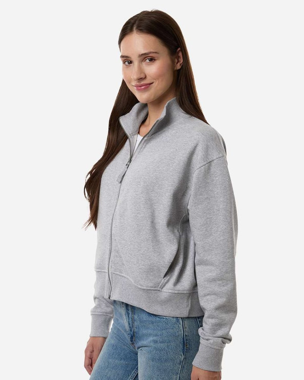American Apparel FTJ00 - Chaqueta de felpa francesa con cremallera completa para mujer