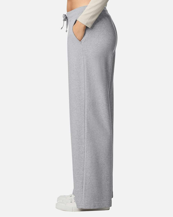 American Apparel FTP00 - Pantalones de pierna ancha de felpa francesa para mujer