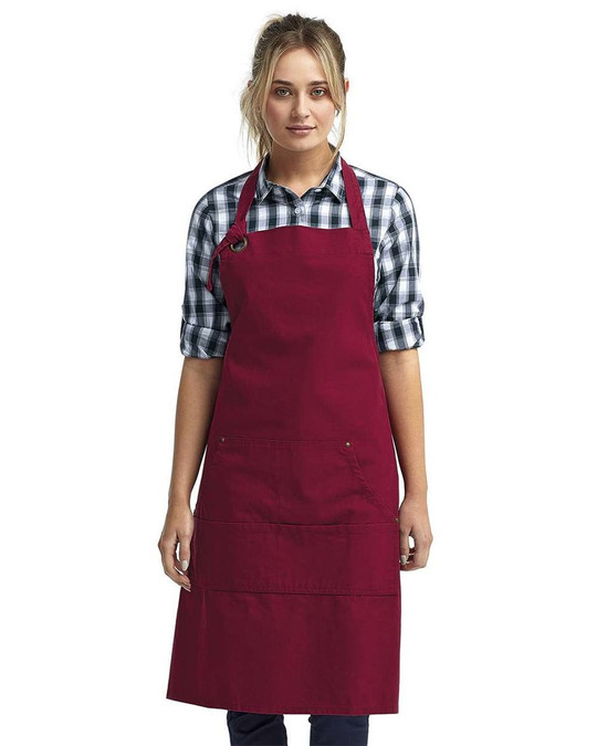 Artisan Collection by Reprime RP137 - Unisex "Calibre" Heavy Cotton Canvas Pocket Apron