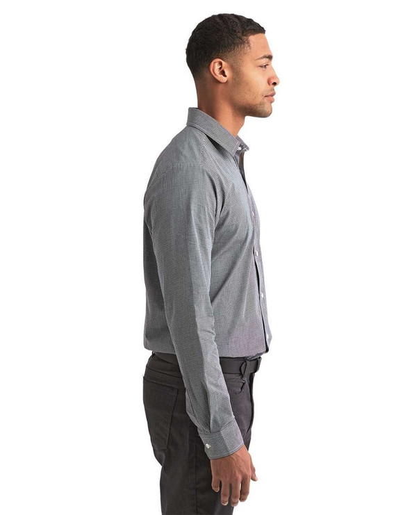 Artisan Collection by Reprime RP220 - Men's Microcheck Gingham Cotton Shirt