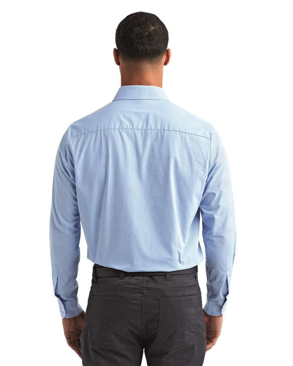 Artisan Collection by Reprime RP220 - Men's Microcheck Gingham Cotton Shirt