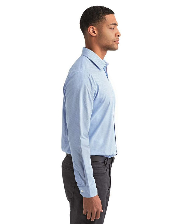 Artisan Collection by Reprime RP220 - Men's Microcheck Gingham Cotton Shirt