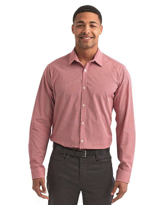 Artisan Collection by Reprime RP220 - Men's Microcheck Gingham Cotton Shirt