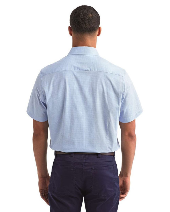 Artisan Collection by Reprime RP221 - Men's Microcheck Gingham Cotton Shirt