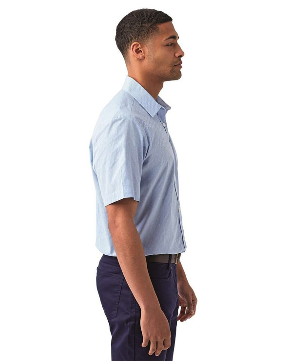 Artisan Collection by Reprime RP221 - Men's Microcheck Gingham Cotton Shirt