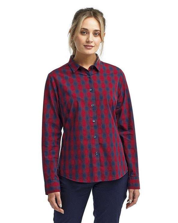 Artisan Collection by Reprime RP350 - Camisa de Vestir de Algodón a Cuadros Mulligan para Mujer