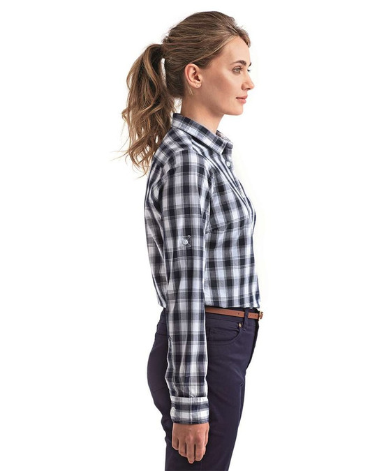 Artisan Collection by Reprime RP350 - Women's Mulligan Check Cotton Dress Shirt