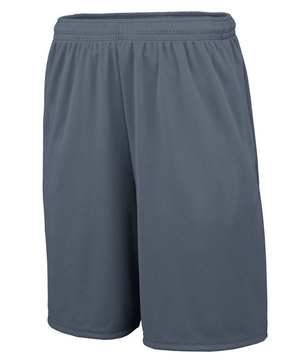 Augusta Sportswear 1428 - Pantalones cortos de entrenamiento para hombre con bolsillos