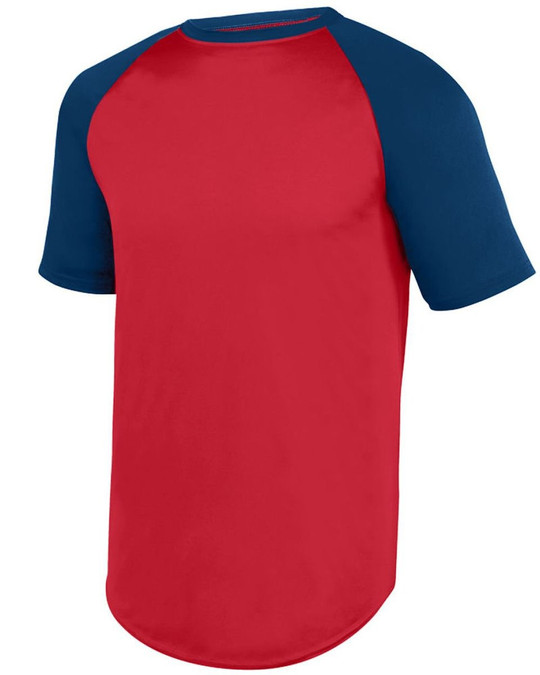 Augusta Sportswear 1509 - Camiseta de béisbol juvenil de manga corta que absorbe la humedad