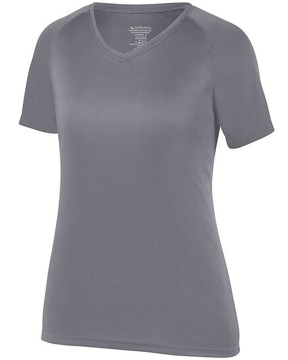 Augusta Sportswear 2792 - Camiseta de mujer Attain de cuello en V que absorbe la humedad