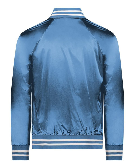 Augusta Sportswear 3610 - Chaqueta de béisbol unisex de satén con ribete a rayas