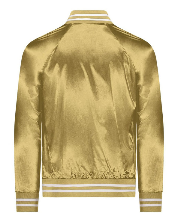 Augusta Sportswear 3610 - Unisex Satin Baseball Jacket Striped Trim