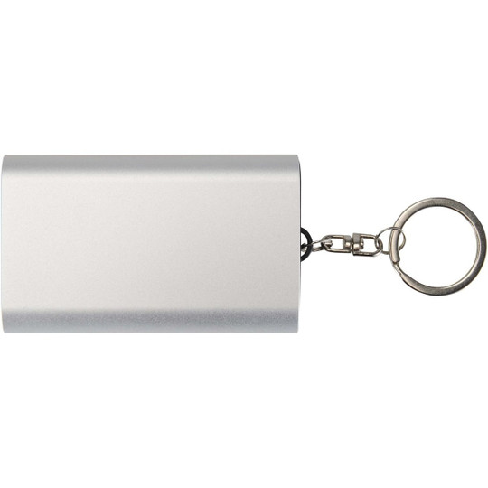 Arcturus 2000 mAh Powerbank aus recyceltem Aluminium mit Schlüsselanhänger - EgotierPro 124517