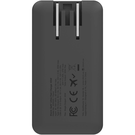 Xtorm 124600 - 65 W Schnellladegerät für unterwegs mit Kabel und Reiseetui