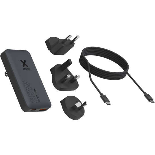 Xtorm 124600 - 65 W Schnellladegerät für unterwegs mit Kabel und Reiseetui