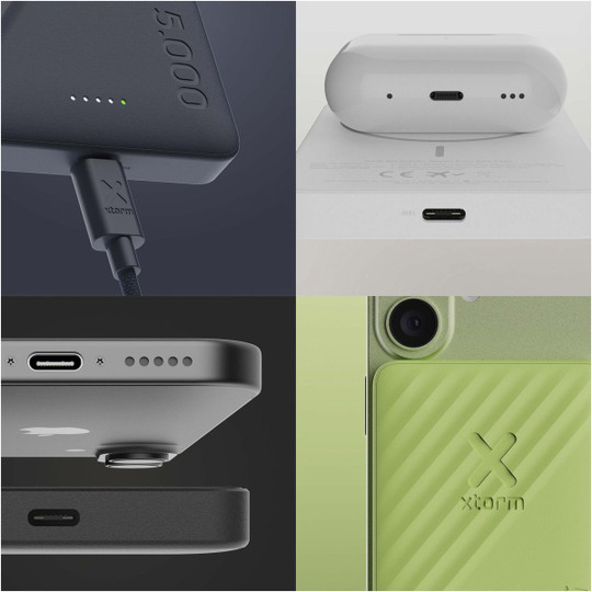 Xtorm 124602 - Go2 draadloze powerbank van 15 W en 5000 mAh