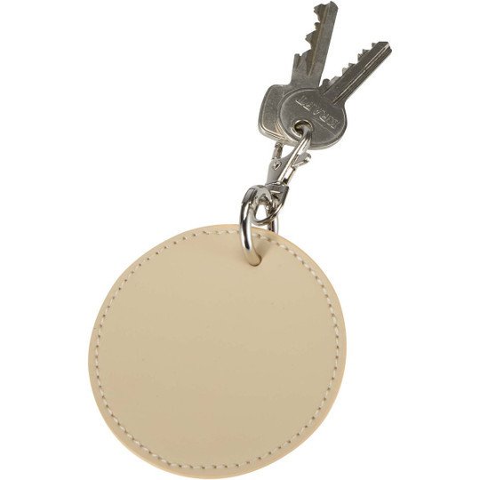 Resi Plus GRS recycled round charm keychain - EgotierPro 130140