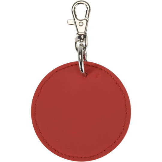 Resi Plus GRS recycled round charm keychain - EgotierPro 130140