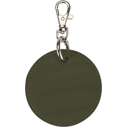 Resi Plus GRS recycled round charm keychain - EgotierPro 130140