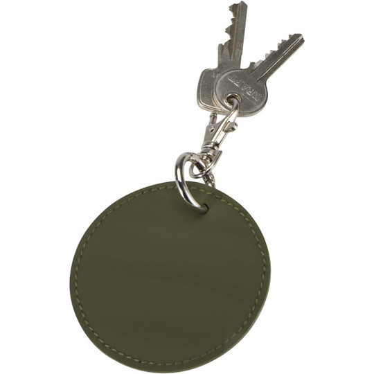 Resi Plus GRS recycled round charm keychain - EgotierPro 130140
