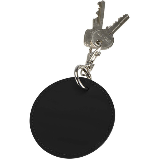 Resi Plus GRS recycled round charm keychain - EgotierPro 130140