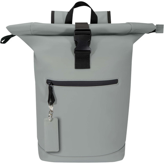 Resi Plus GRS recycelter rechteckiger Charm Schlüsselanhänger - EgotierPro 130141