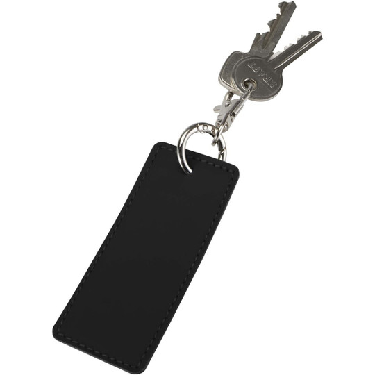 Resi Plus GRS recycled rectangle charm keychain - EgotierPro 130141