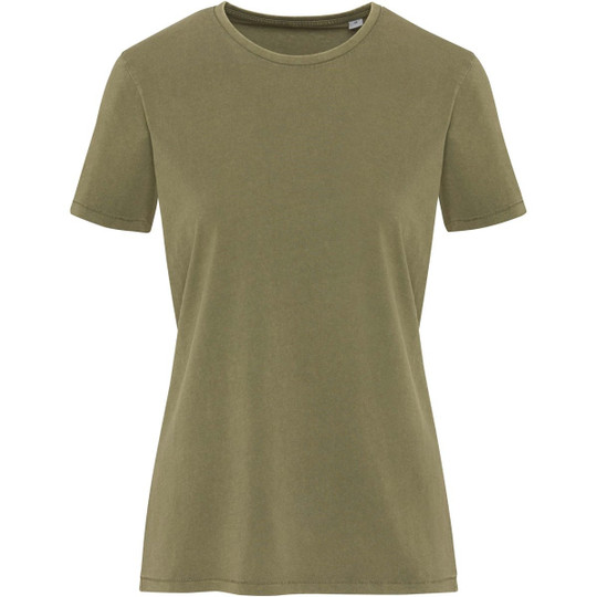 Elevate 39566 - Nanaimo kortærmet, forvasket t-shirt til kvinder 160 g/m2