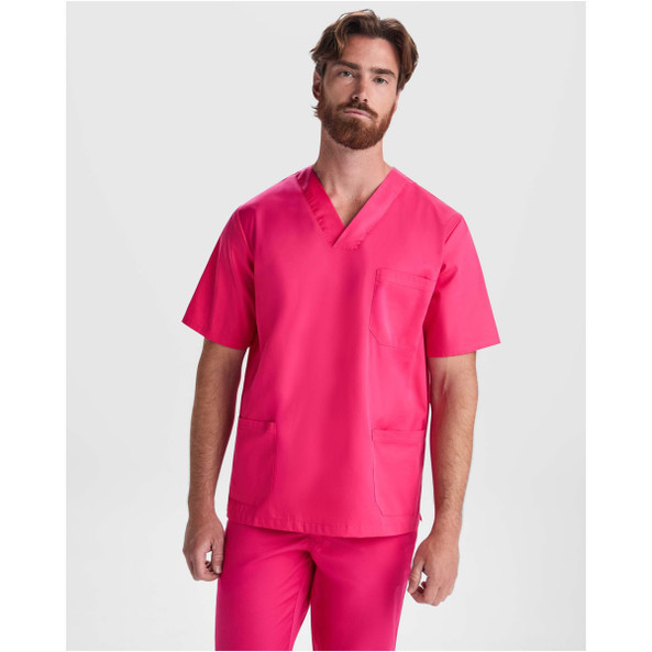 Roly WRK R9098 - Panacea 160 g/m2 bluzka do pracy unisex z krótkim rękawem