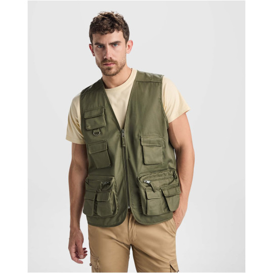 Roly WRK R9111 - Venera 200 g/m2 v-neck multi-pocket workwear vest