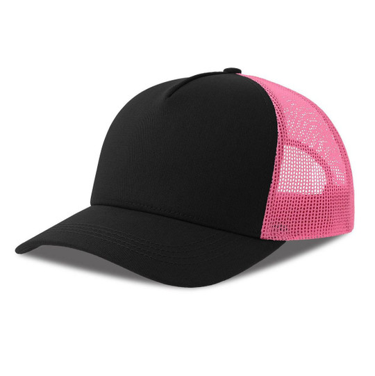 ATLANTIS HEADWEAR AT228 - 5-panel cotton trucker-style cap