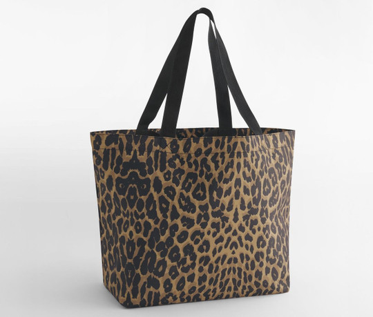 BAGBASE BG194 - Large leopard print shopping bag