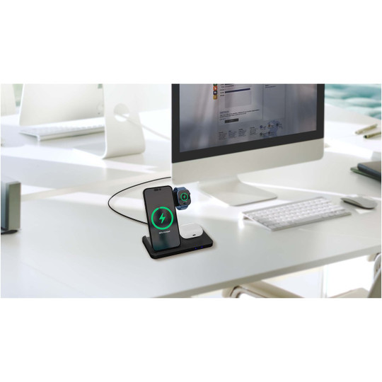 SCX.design 2PX135 - W28 3-in-1 wireless charging base with phone stand