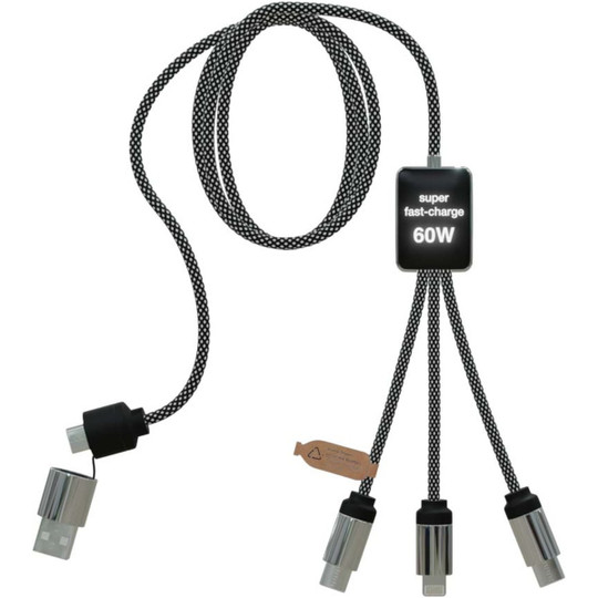 SCX.design 2PX213 - C33 60W Type-C charging cable with dual light-up logo