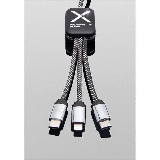 SCX.design 2PX213 - C33 60W Type-C charging cable with dual light-up logo