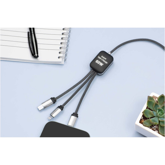 SCX.design 2PX213 - C33 60W Type-C charging cable with dual light-up logo