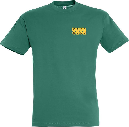 T-shirt Unisexe Motif Bleu 11380-N2DBL