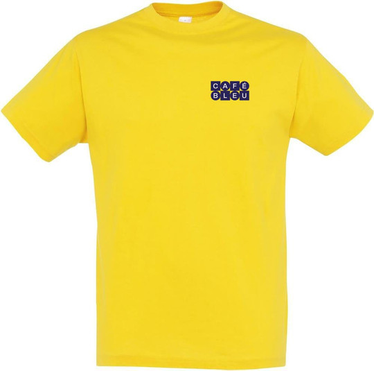 T-Shirt mit 'Bleu' Grafikdesign 11380-N2LBL