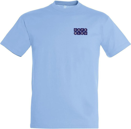 Bleu Graphic Design T-shirt 11380-N2LBL