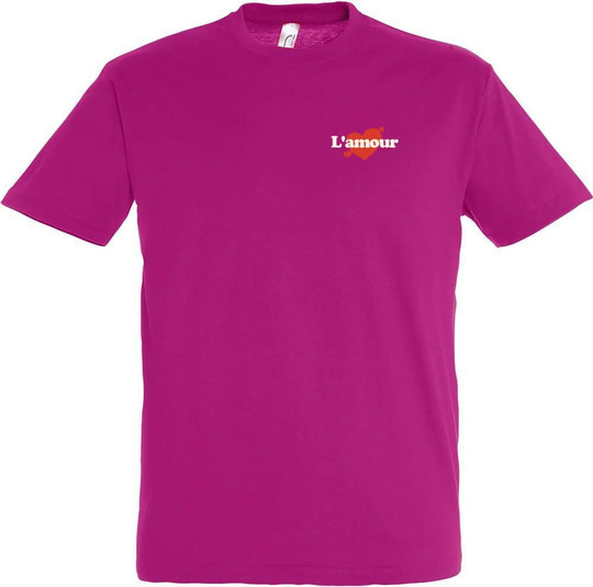 Needen 11380-N1DA - Uniseksowy T-shirt z Nadrukiem 'L'amour'