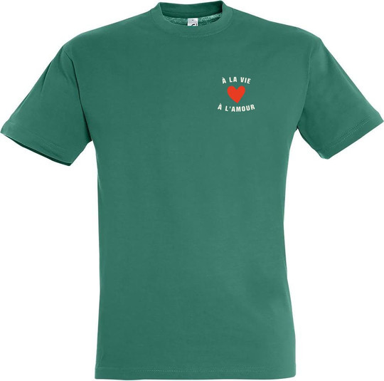 T-shirt imprimé 'À la vie à l'amour' 11380-N1DV